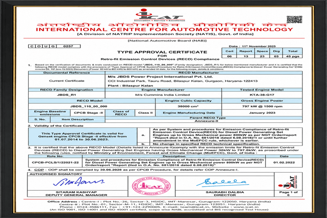 certification