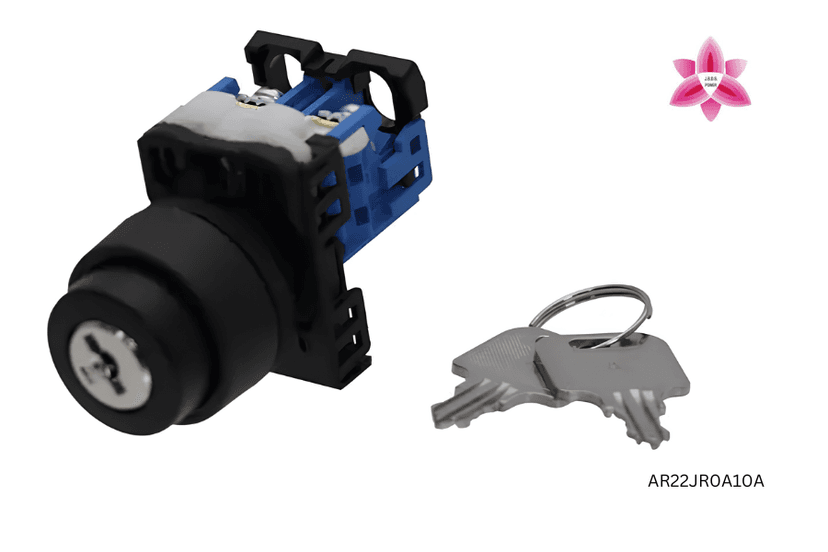 Fuji Electric Key Type Upper Round Frame Selector Switch Φ22 mm Diameter, AR22JR-0A10A