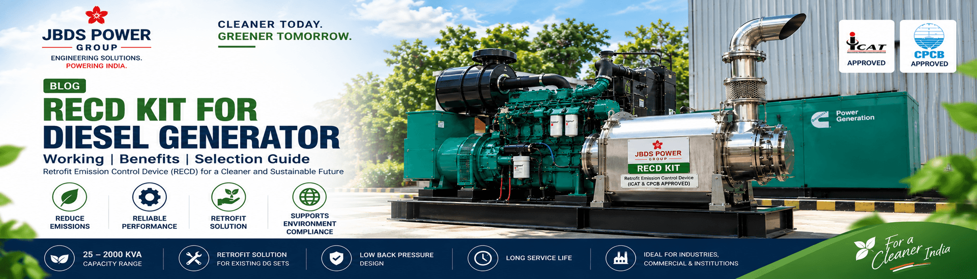 RECD Kit for Diesel Generator – Working Principle, Benefits, Compliance & Selection Guide